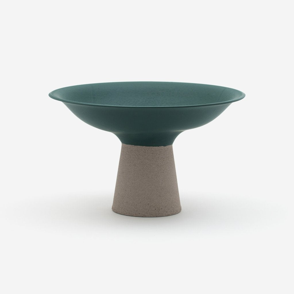 Footed Bowl Green